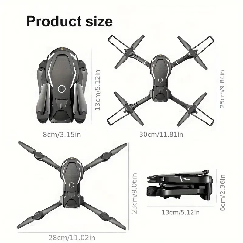 V88 WiFi Drone with 1800mAh Rechargeable Battery - 50M Signal Range, 90g Takeoff Weight, 3m/s Speed, 30M Altitude, Smartphone Control, One-Click Operation, Multi-Speed, Emergency Stop, 360 Stunts, LED Lights, USB Charging, for Ages 14+
