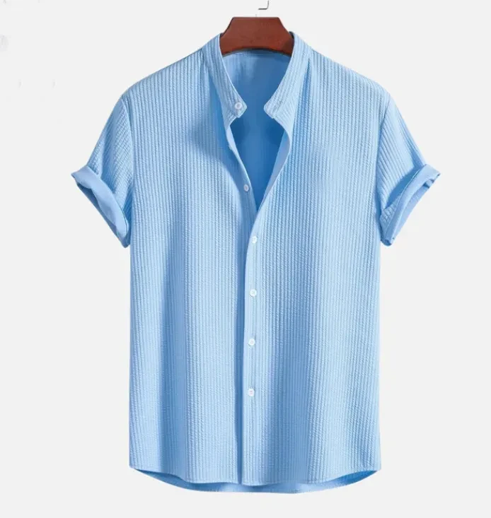 Short Sleeve Loose Shirt Top Summer Men's Clothing