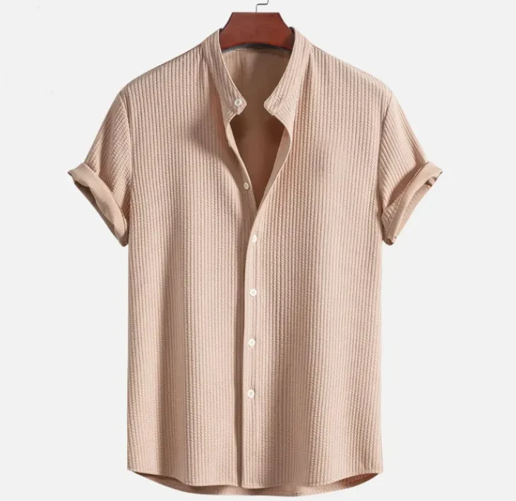 Short Sleeve Loose Shirt Top Summer Men's Clothing