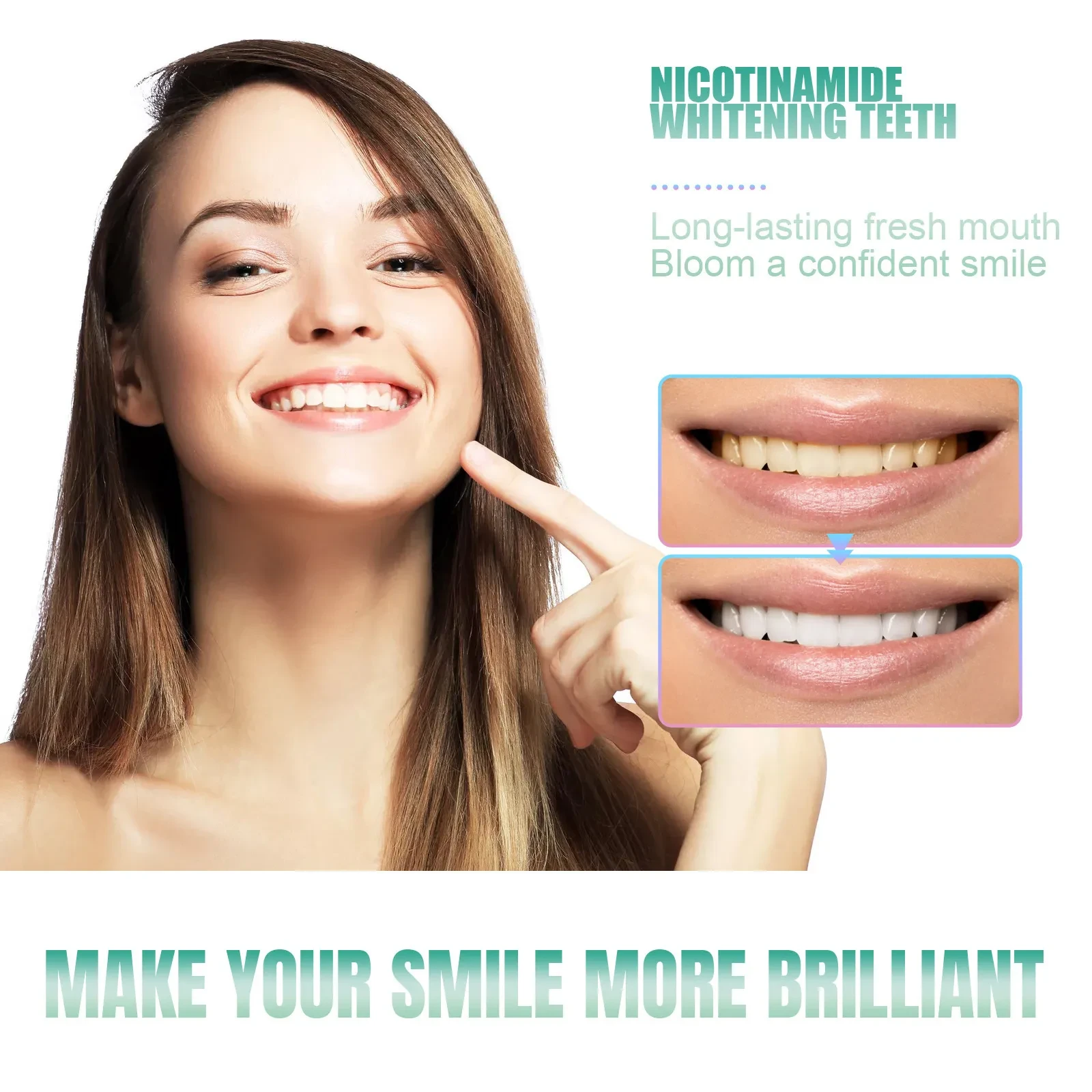 Nicotinamide Toothpaste Whitening Cleaning Care
