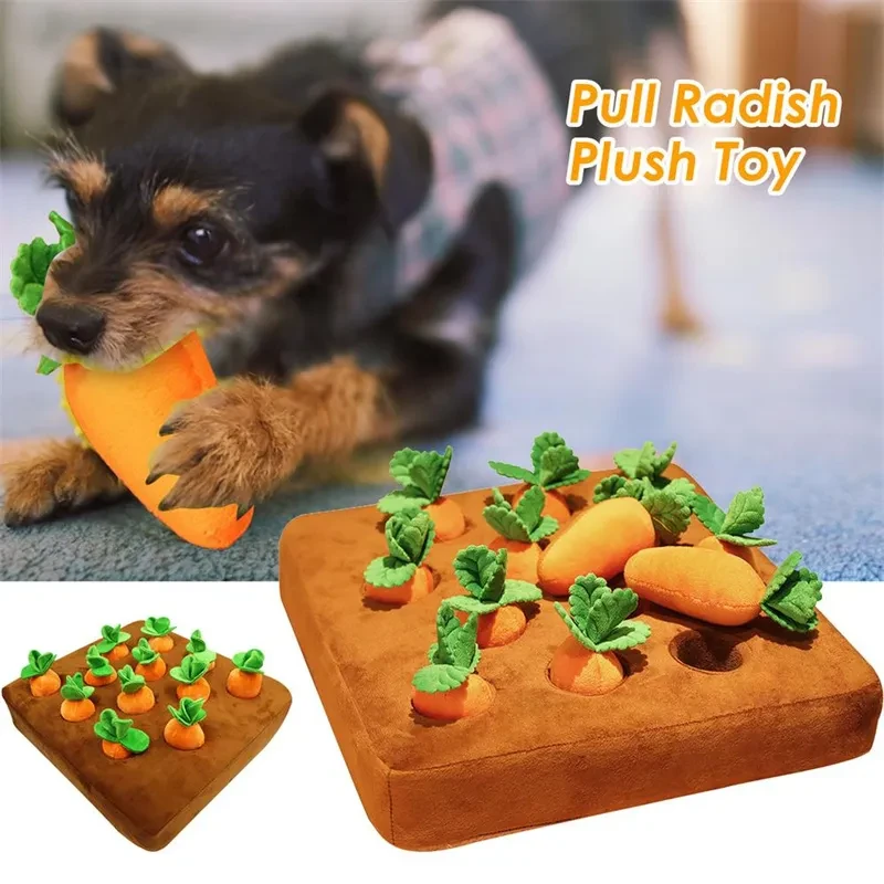 Pet Dog Toys Carrot Plush Toy