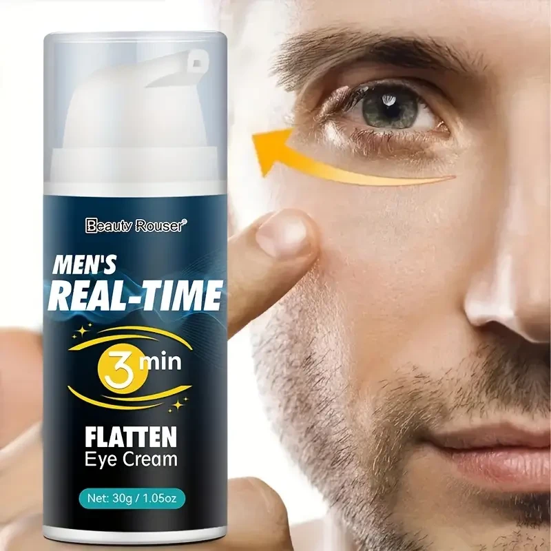 Beauty Rouser Men's Eye Firming Gel 30g - Hydrating & Smoothing, Reduces Puffiness, Citric Acid Infused for All Skin Types