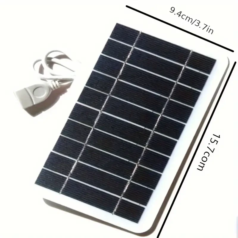 Waterproof Solar USB Charger Panel - Portable Outdoor Power Bank