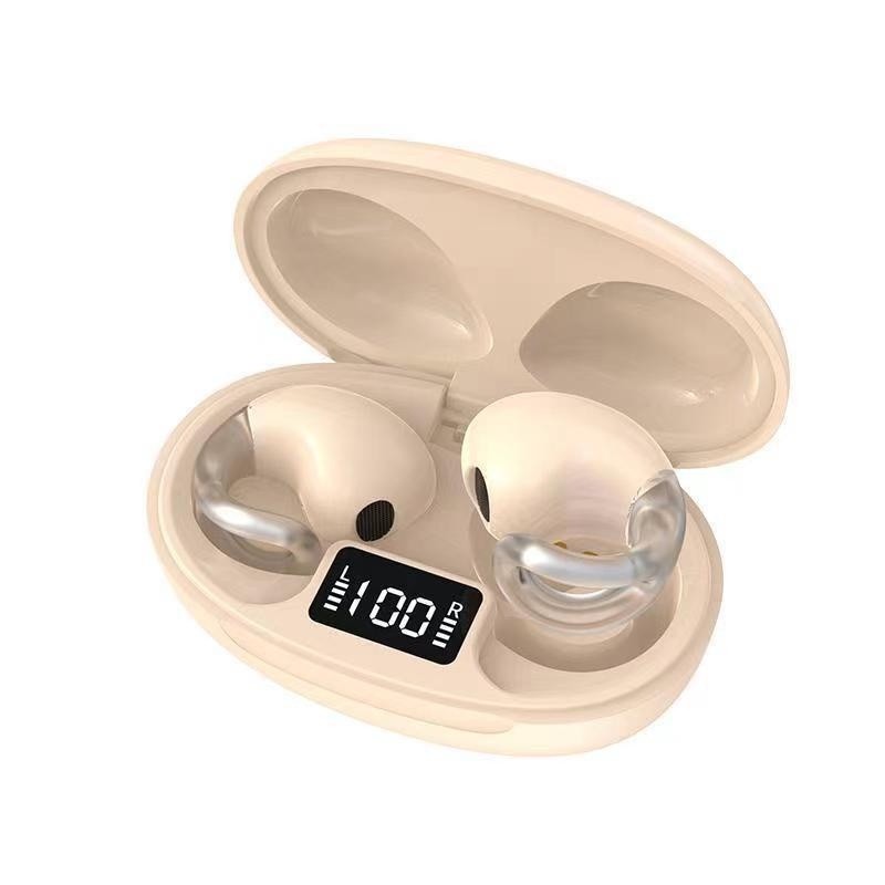 Bone Conduction Headphones TWS Earbuds Ear Clip Bluetooth 5.3 Touch Wireless Earphone In-Ear Bass HIFI Sports Headset