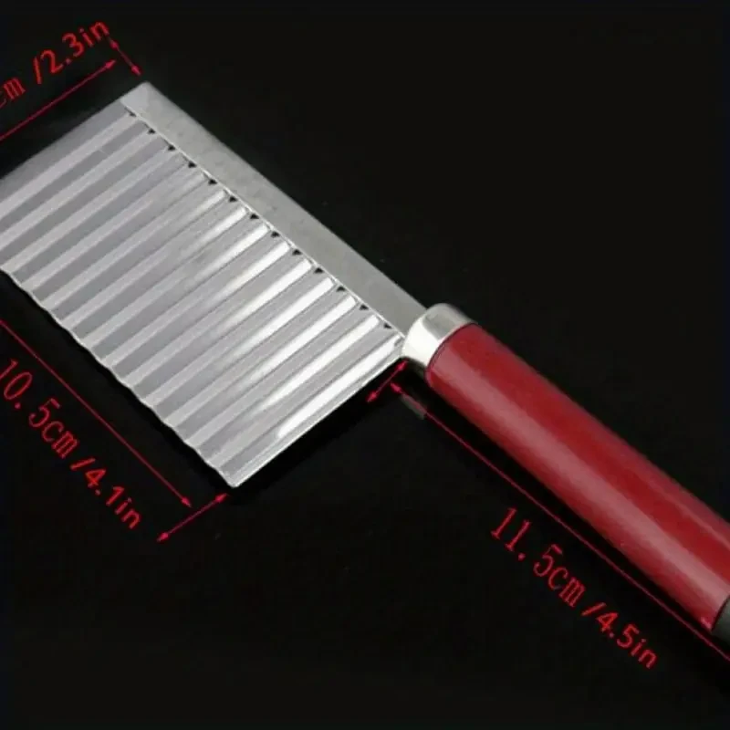 Potato Crinkle Cut Knife - Wavy Slicer for Vegetables
