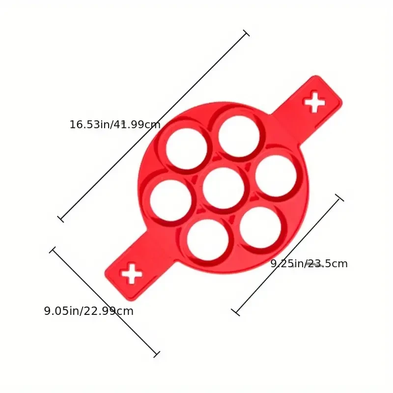 7-Hole Silicone Pancake & Egg Mold