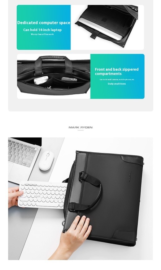 Men's Business Handheld Notebook Computer Briefcase
