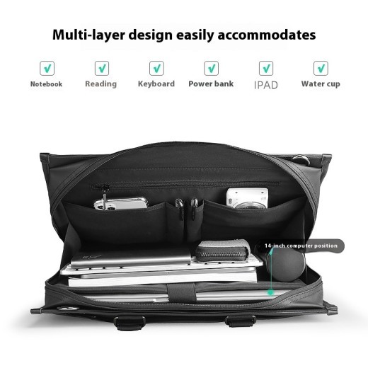 Men's Business Handheld Notebook Computer Briefcase