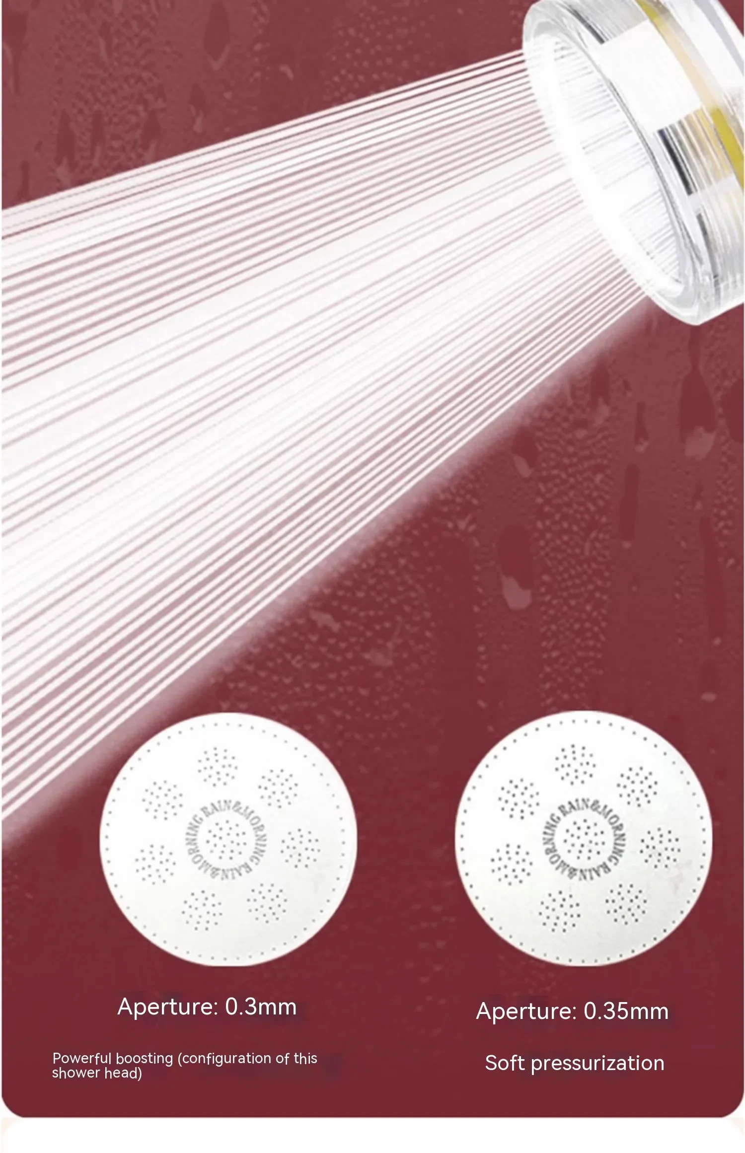 Pressurized Chlorine Removal And Skincare Shower Nozzle