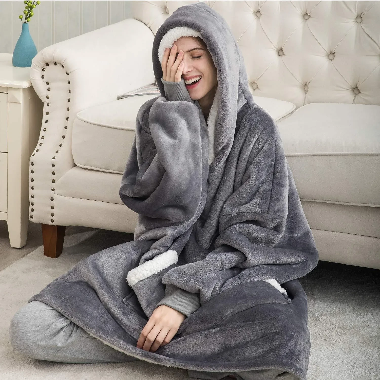 Cozy Oversized Hoodie Blanket