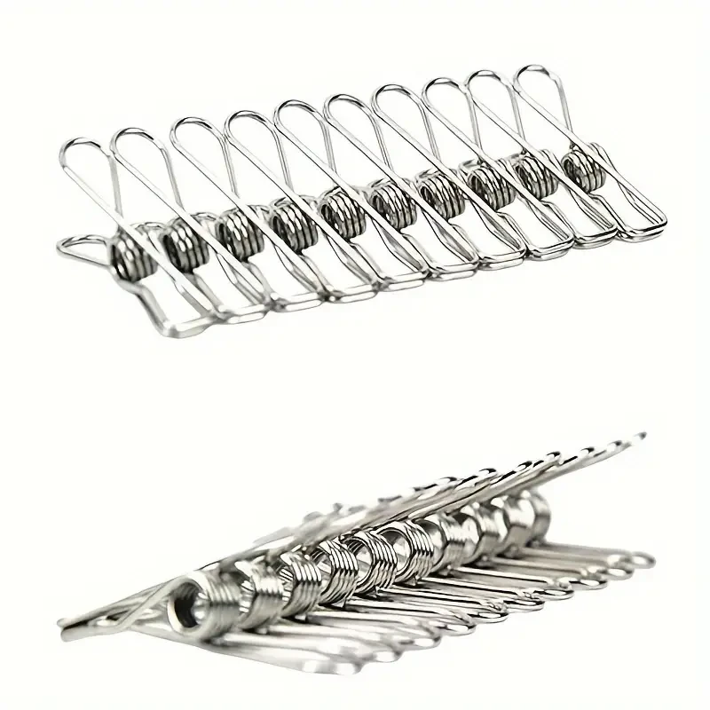 60-Pack Heavy Duty Stainless Steel Wire Clothespins