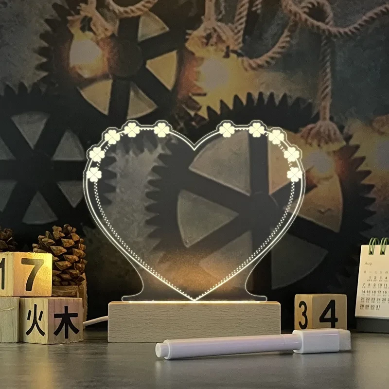 Creative Note Board Led Night Light USB Decoration Night Lamp