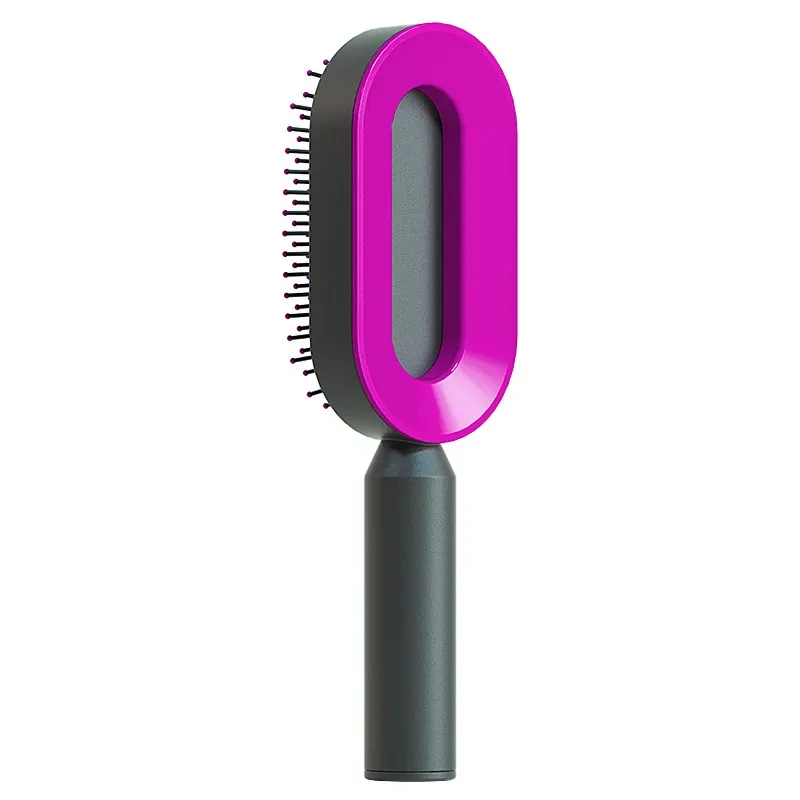 One-key Self-Cleaning Hair Brush