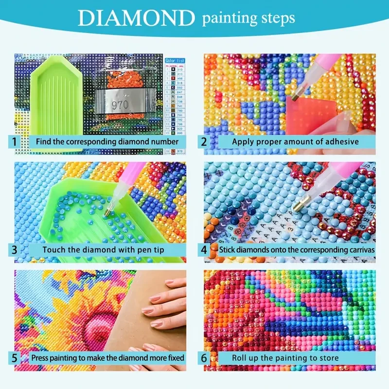 Large Frameless 5D Diamond Art Painting Kit - Crystal Ball Apple (40x40cm)
