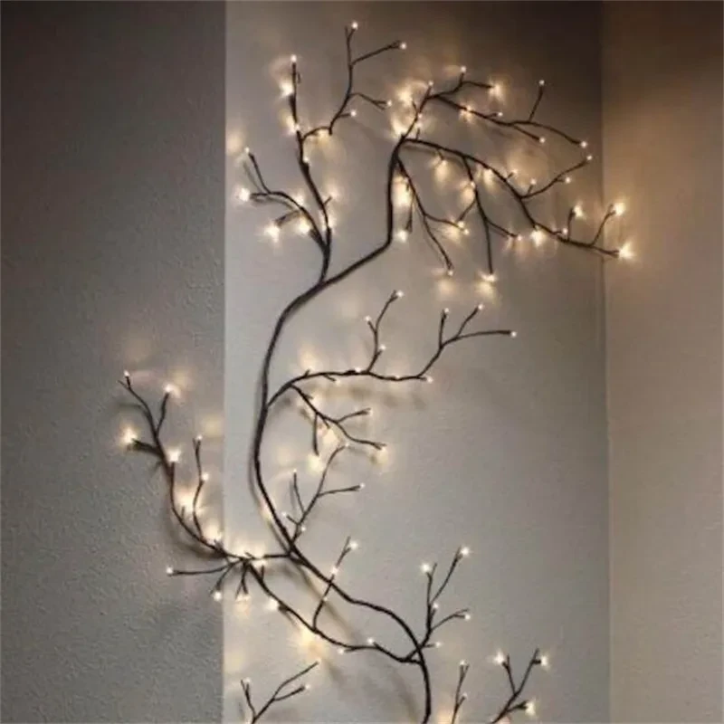 LED Willow Vine Lights - 1.8m Artificial Tree Branches for Room Decor