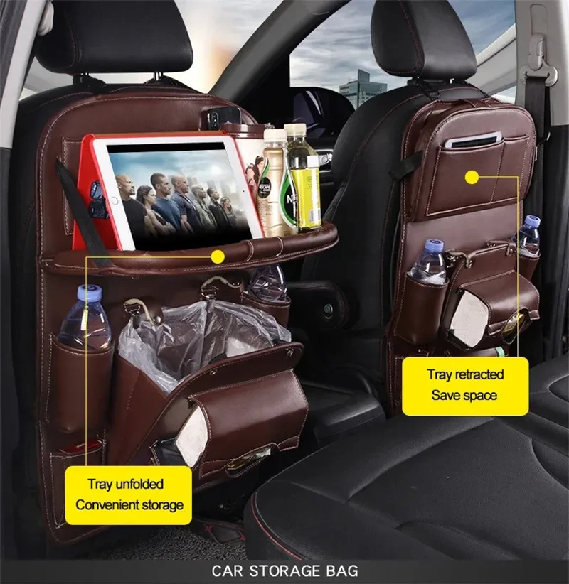 Leather Car Storage Bag