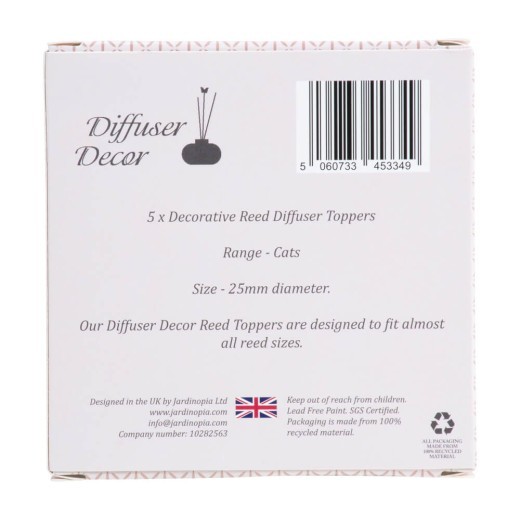 Diffuser Topper : Cats (Set Of 5)