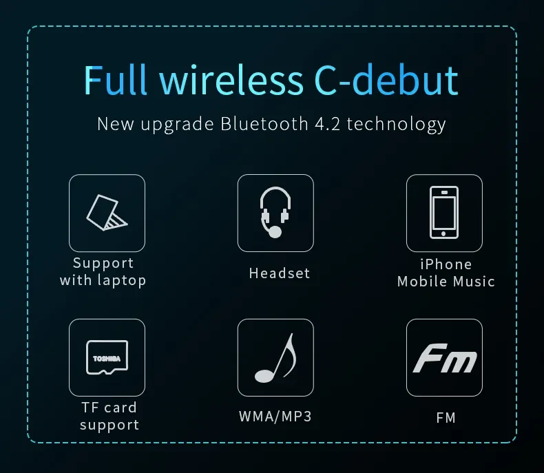 True Wireless Headphones TM061 BT5.0 Gaming