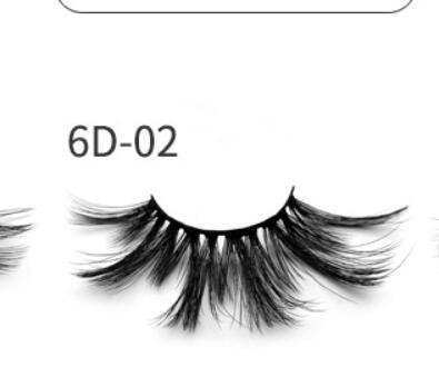 Nethong 25mm Mink False Eye Lashes 6D Three-Dimensional Messy Cross-Eye Lashes Europe and The United States Cross-Border for Eye Lashes