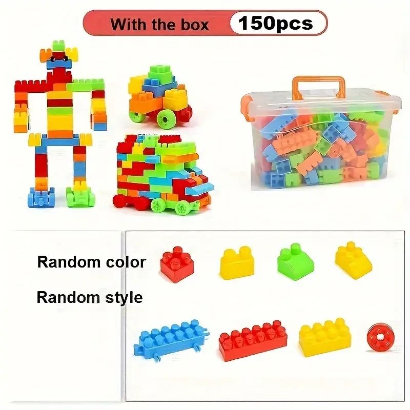 150pcs Educational Toy Blocks To Enhance Creativity And Motor Skills, Holiday Gifts Halloween/Thanksgiving Day/Christmas Gift