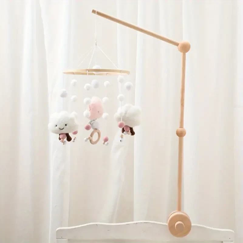 Premium Beech Wood Baby Mobile - Reinforced & Smooth for Safe Sleeping, Angle Adjustable Arm, Perfect Festive Gift for Halloween, Christmas, Thanksgiving