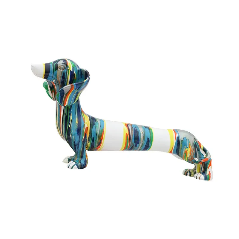 Resin Crafts Animal Cartoon Dachshund Dog