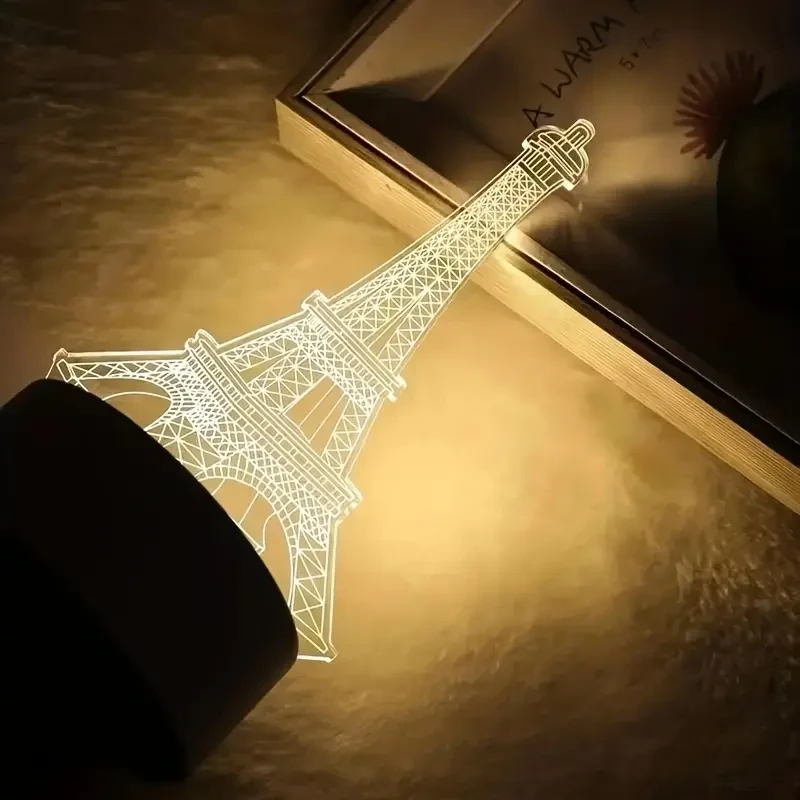 1pc Paris Tower 3D Night Light