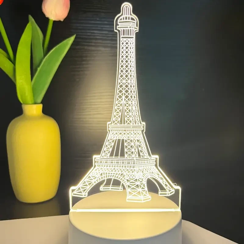 1pc Paris Tower 3D Night Light