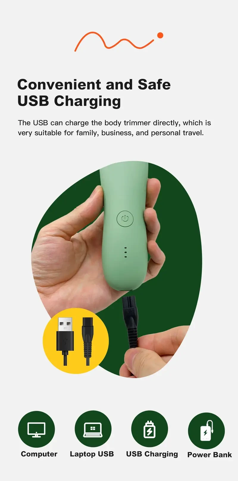 Ultimate Body Groomer Trimmer - Electric Ball Shaver for Men and Women, Pubic Grooming Clipper, Bikini Trimmer, Groin and Body Manscape Trimmer with Easy Cleaning, Cordless, Waterproof, and Travel-Friendly Design - Perfect Holiday Gift