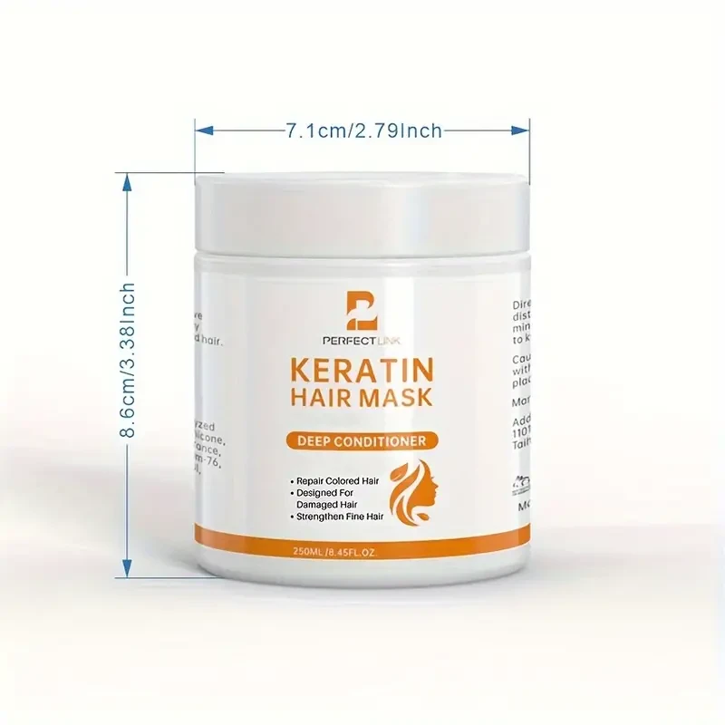 Keratin-Infused Hair Mask - 250ml for Smooth & Hydrated Hair