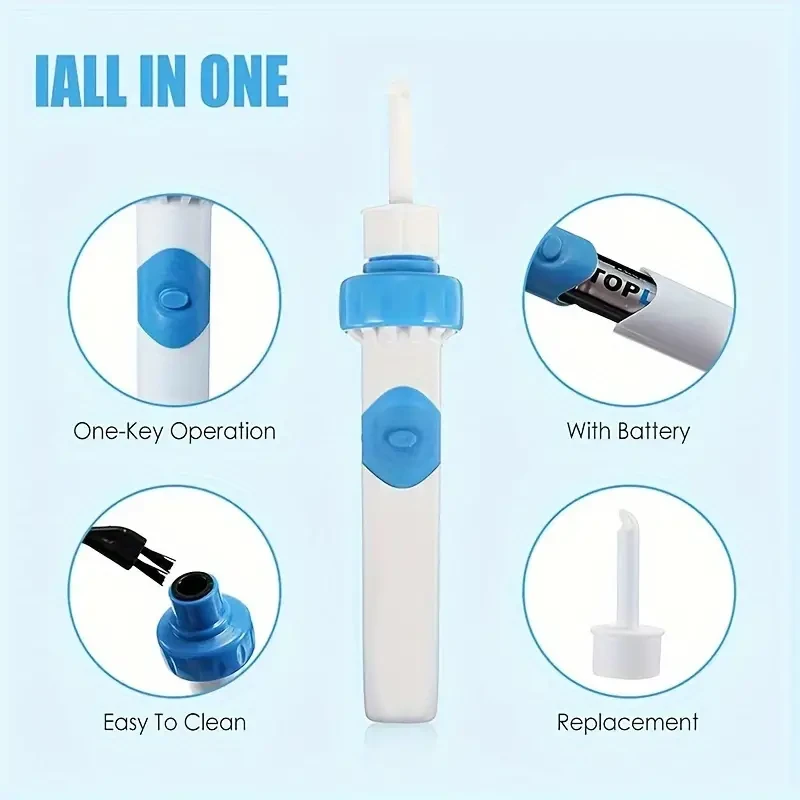 HB Battery Powered Ear Cleaner - Safe Earwax Removal Tool