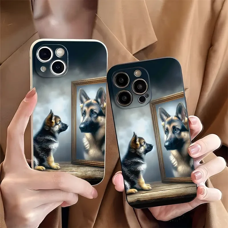 Cool German Shepherd Dog Design Case for iPhone