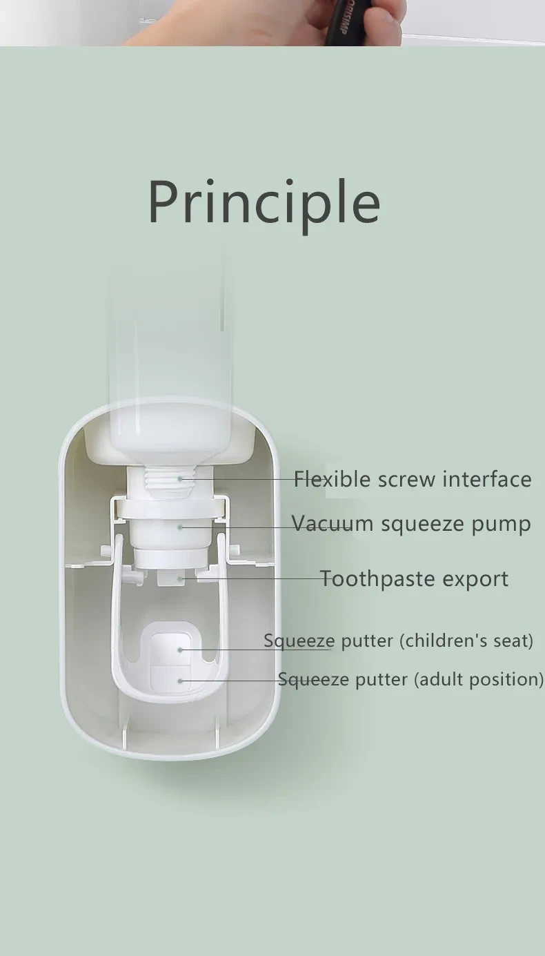 Wall Mounted Automatic Toothpaste Holder