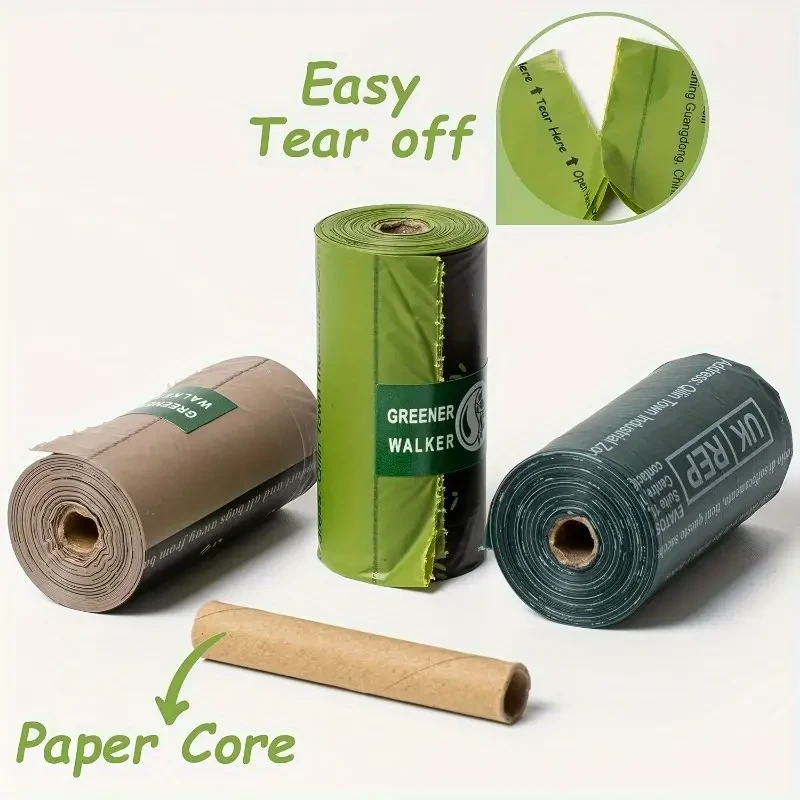 120pcs Leak-Proof Dog Poop Bags Durable & Disposable Pet Waste Bags