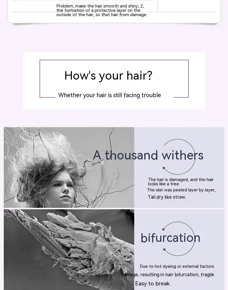 Lavender Non-Steamed Hair Care Nutrition Hair Mask