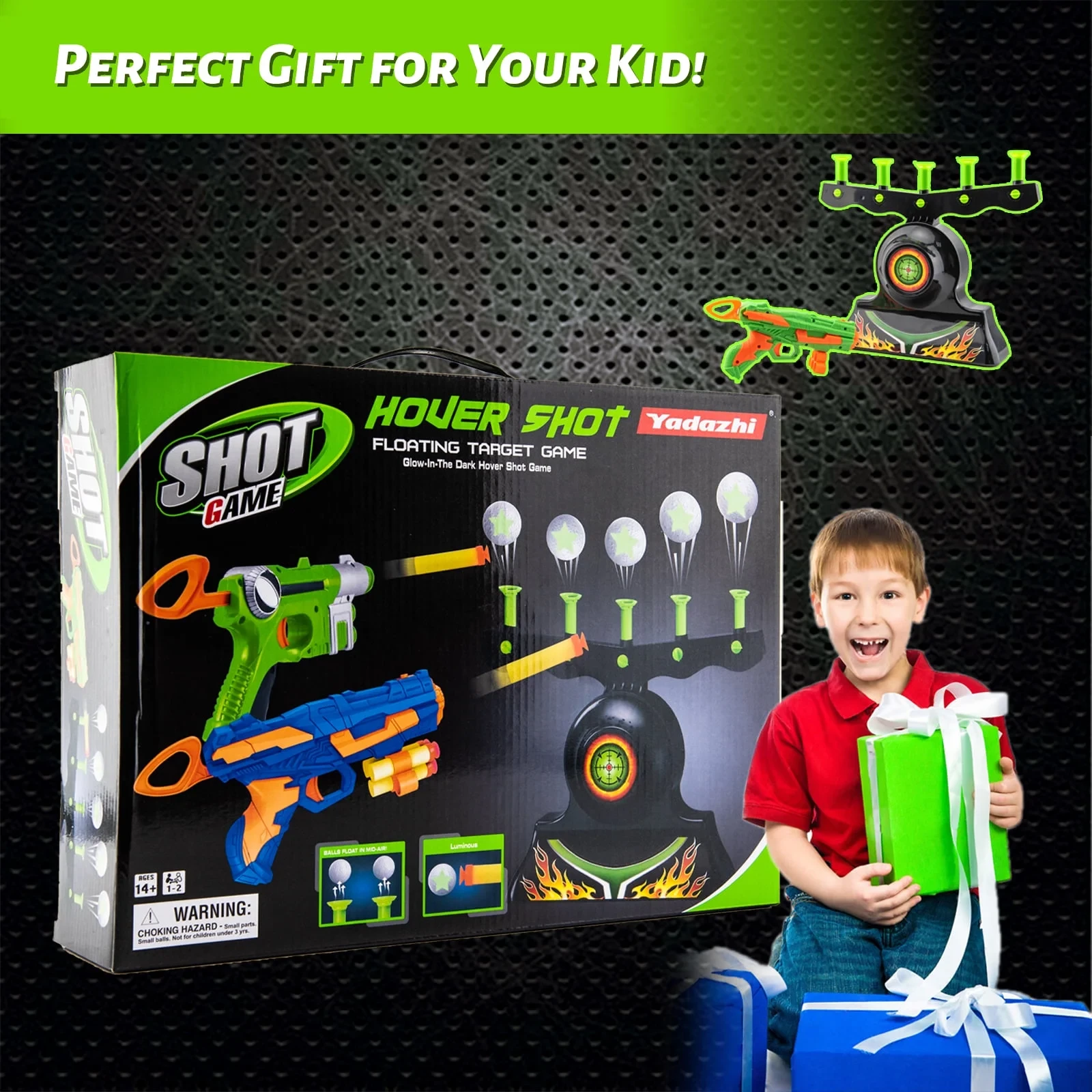 Shooting Targets For Guns Shooting Game Glow In The Dark Floating Ball Target Practice Toys For Kids Boys Hover Shot 1 Blaster Toy Gun 10 Soft Foam Balls 3 Darts Gift,Amazon Platform Banned