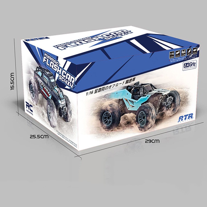 The New Four-Wheel Drive High-Speed Car 1:16 full-Scale Off-Road Remote Control Car Four-Wheel Drive Racing