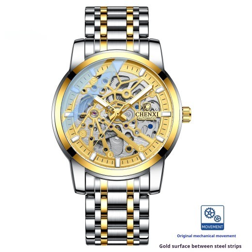 Hollow Automatic Mechanical Watch Waterproof Luminous