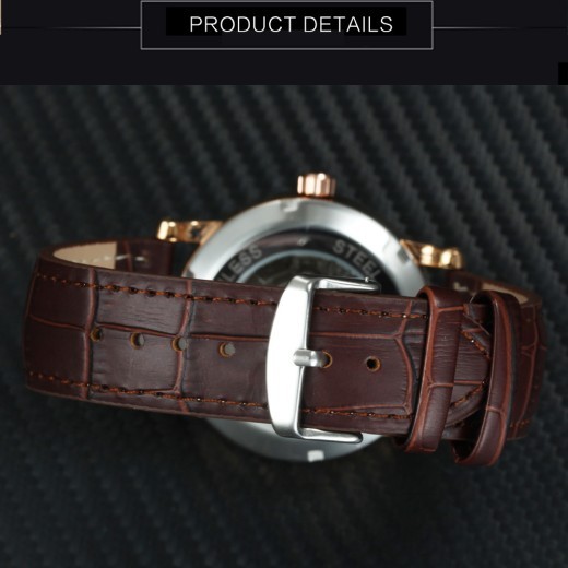 European American Style Men's Casual Hollow Mechanical Watch