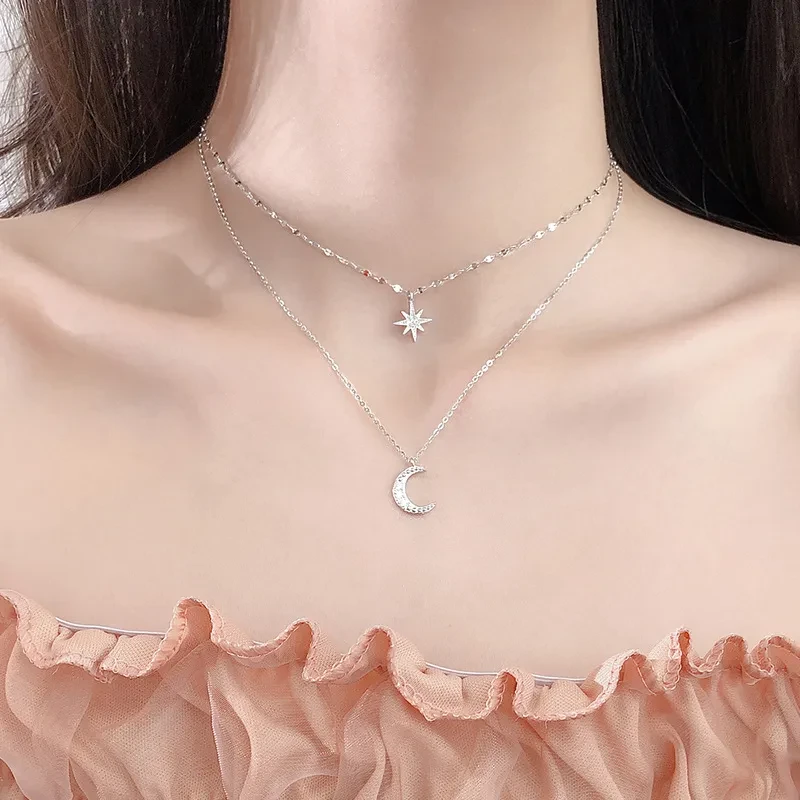 Astral Moon Double Necklace