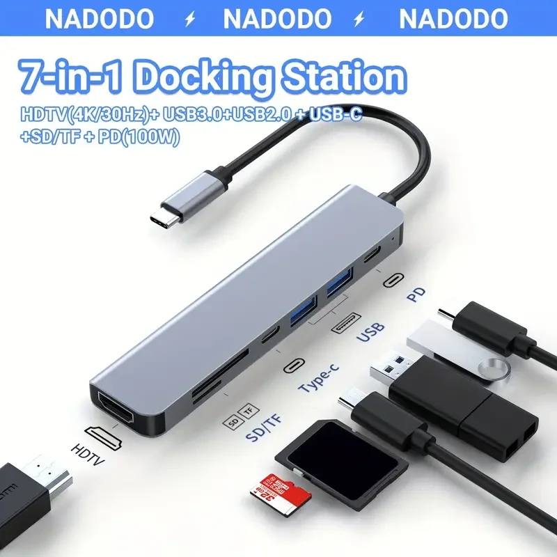 7-in-1 USB C Hub Adapter