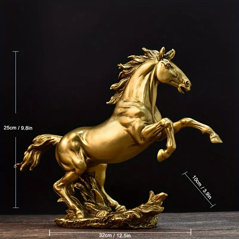 Exquisite Resin Horse Figurine Sculpture