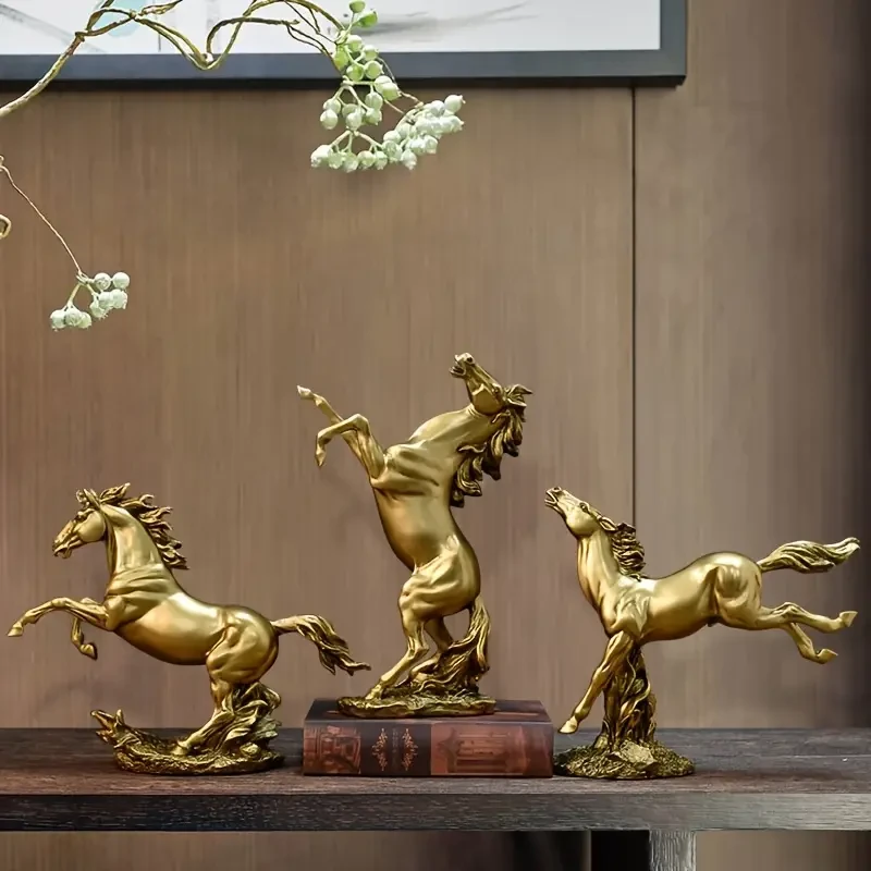 Exquisite Resin Horse Figurine Sculpture