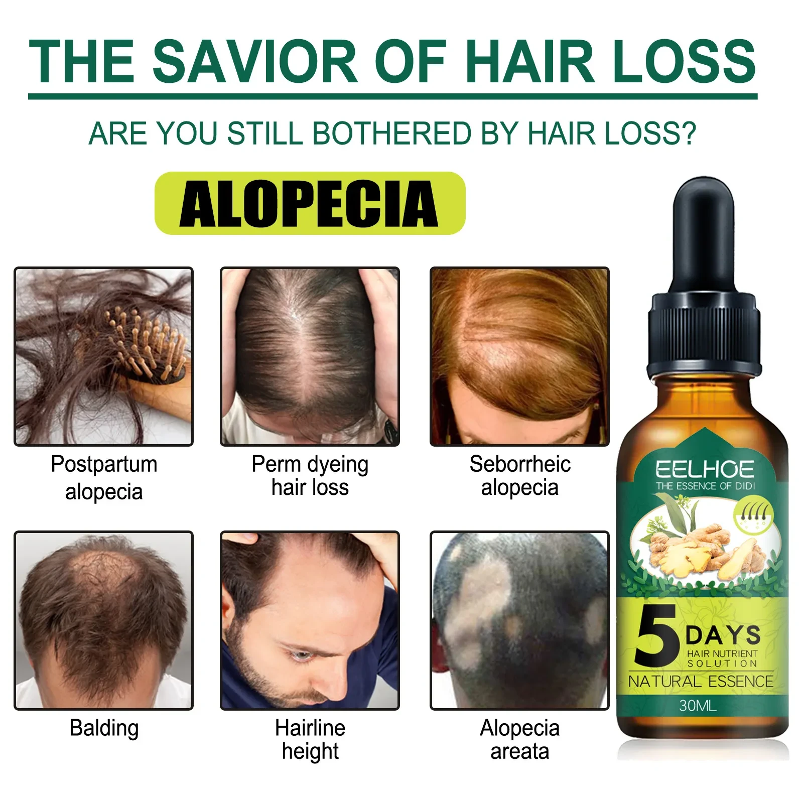 Household Ginger Hair Care Essential Oil