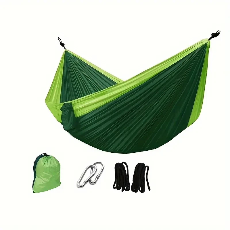 Double Camping Hammock 2-Person Parachute Nylon Swing