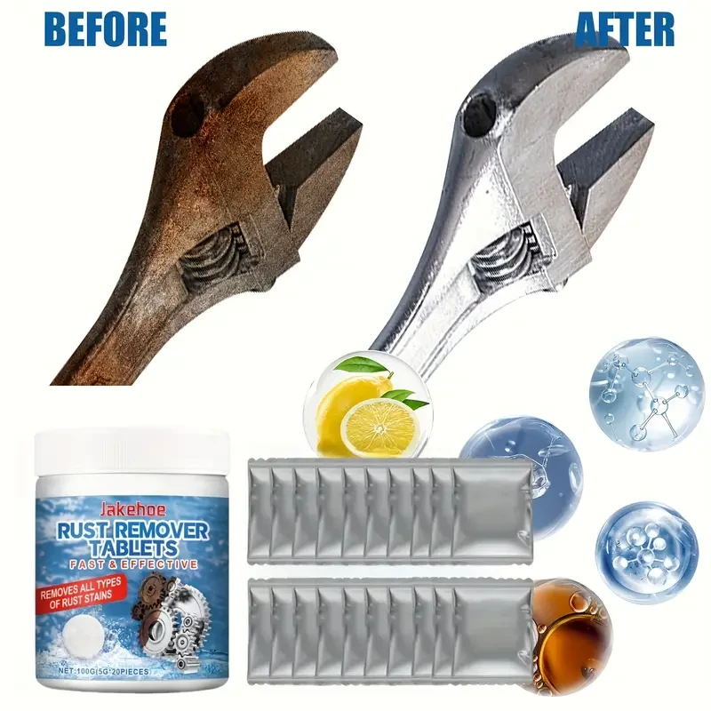 Jakehoe Multi-Purpose Rust Remover Tablets Stain & Shine Restorer