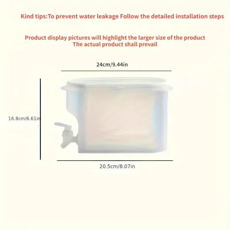 3.5L Refrigerator Beverage Dispenser  BPA-Free with Spigot