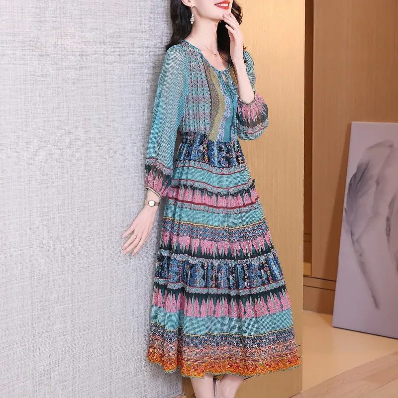 Women's High-end Luxury Silk Dress