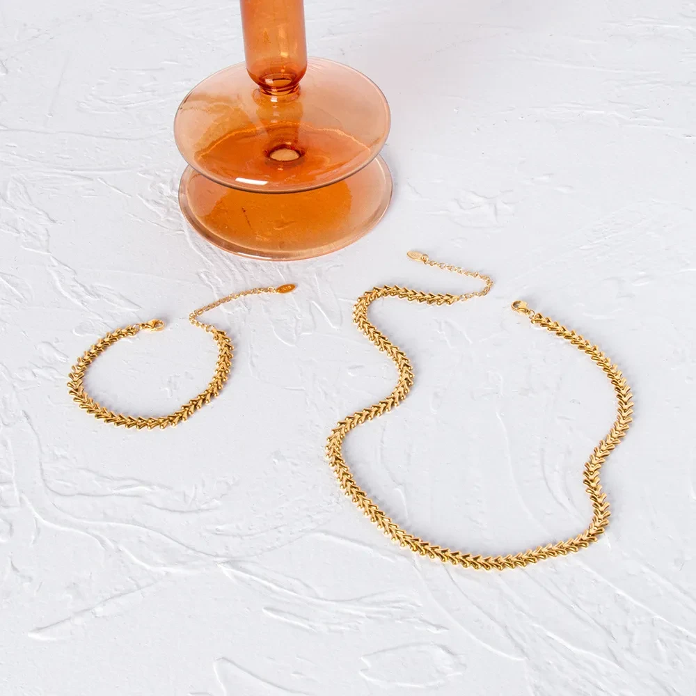 Light Luxury Irregular Naked Chain Bracelet Clavicle Necklace