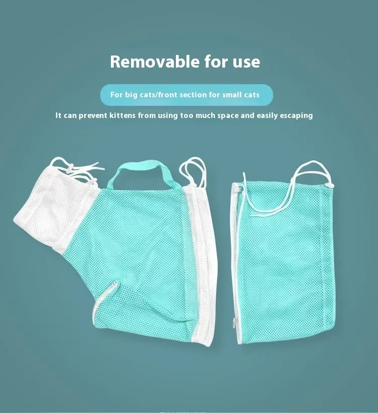 Cat Grooming Bag with Scissors